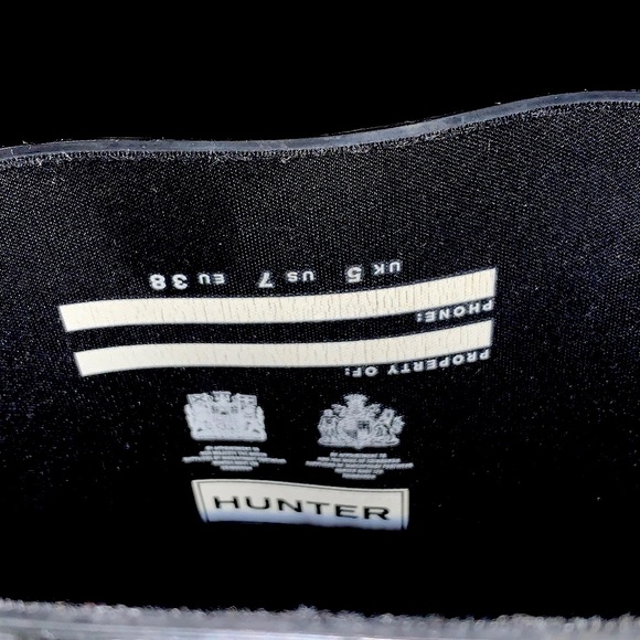 Hunter Classic Gloss Black Tall Rain All Weather boots Women’s US 7 EXCELLENT - Picture 11 of 13